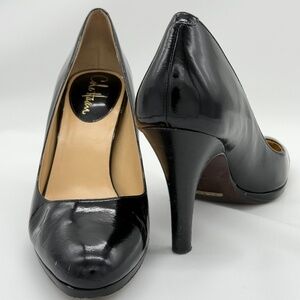 Cole Haan Heels Nike Air Technology Extra Narrow Black Leather Women's 8AA